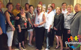 The Results Travel National Meeting at the Hyatt Regency Orlando included a VIP reception for local chapter advocates. Among those who attended were, from left, Sandi Kolb, Results Travel eastern regional manager; Sheree Powers; Nils Peterson; Sharon Peterson; Debbie Peck; Helen Wang; Jeanne Reuter; Roger Block, president of Travel Leaders Network; Carol Shelley, Results Travel manager of franchise operations; Anne Kulhanek; Mark Degonda; Karin Viera, Travel Leaders Network vice president of sales; Jeff Webb, Results Travel’s director of regional managers; Sandi Hanna; and John Risner, vice president and general manager of Results Travel.