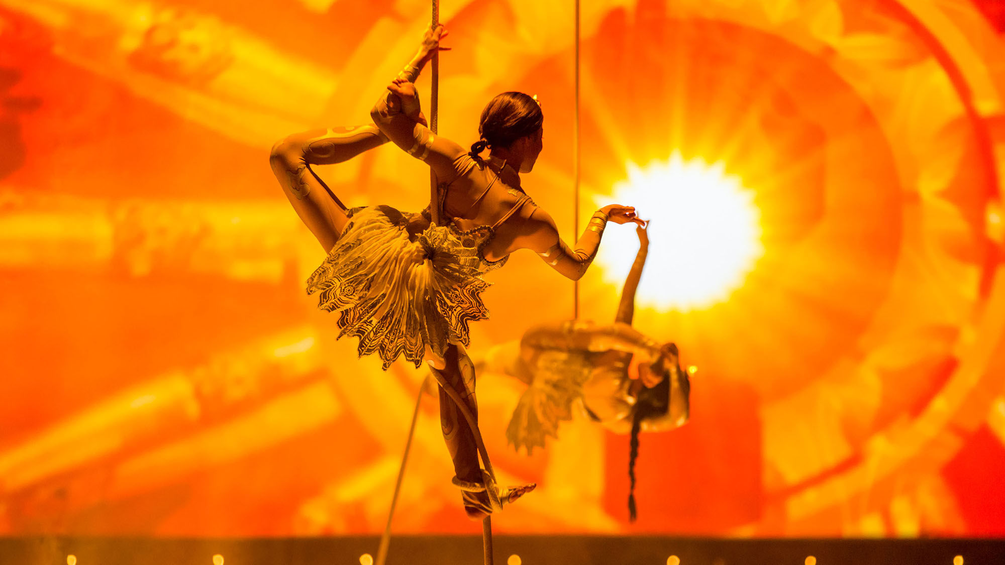 "The Beatles Love" by Cirque du Soleil is offering free admission to weekend rehearsals.