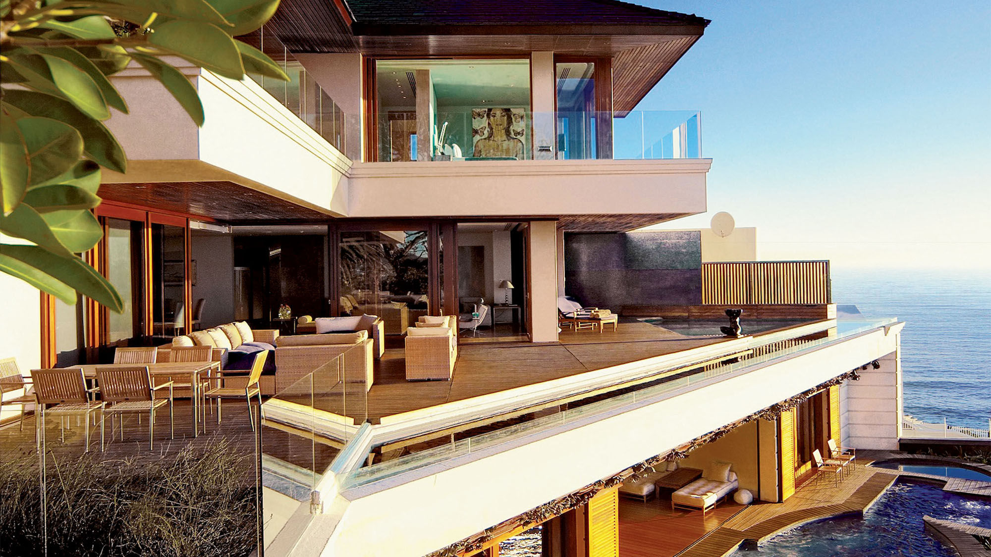 Ellerman House, with its sweeping verandahs and patios, in the Cape Town suburb of Bantry Bay.