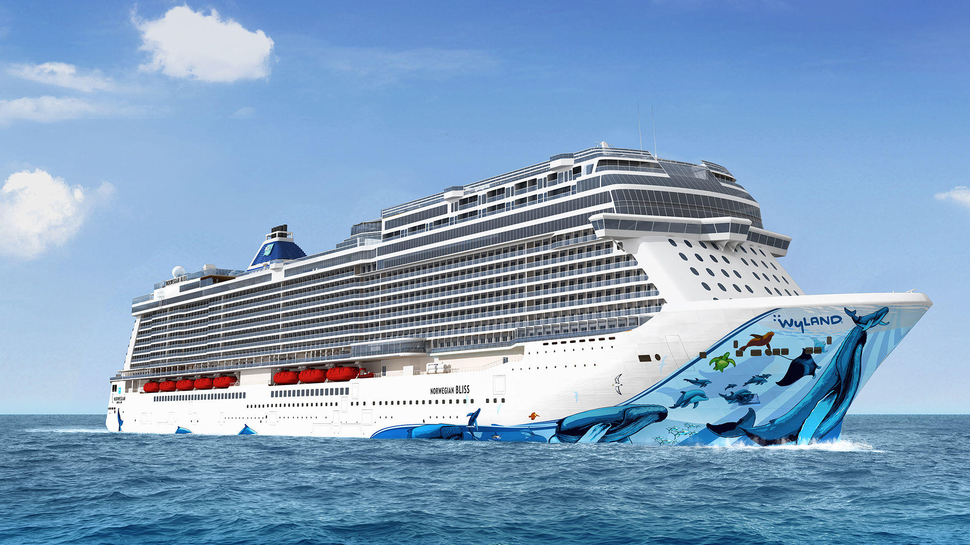 Humpback whales to adorn Norwegian Bliss hull