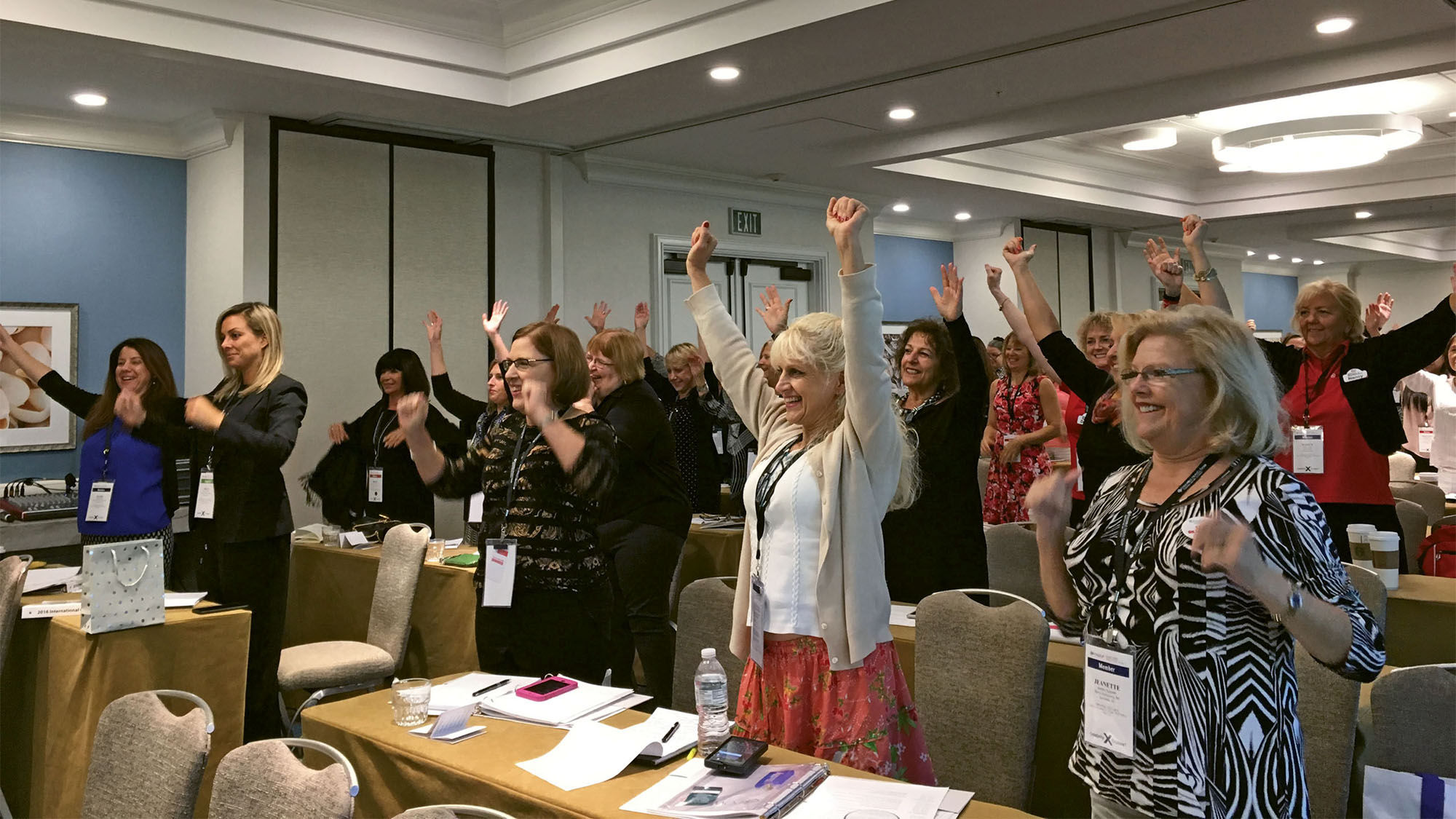 Speaker and coach Bobbi-Jo Romanishan held a session on mental toughness for women attending the Ensemble conference in San Diego.
