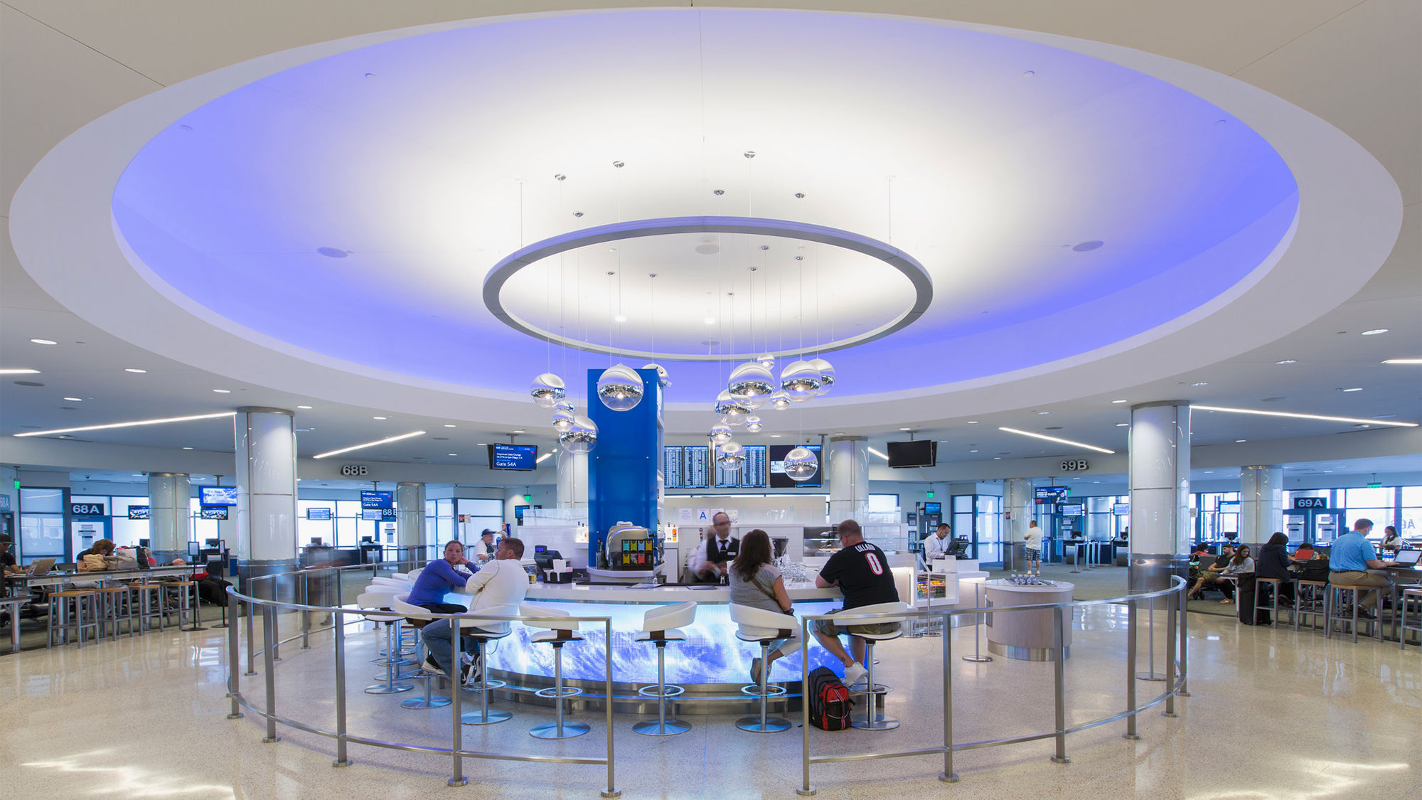 LAX's remodeled Terminal 6 has Sunset Boulevard motif