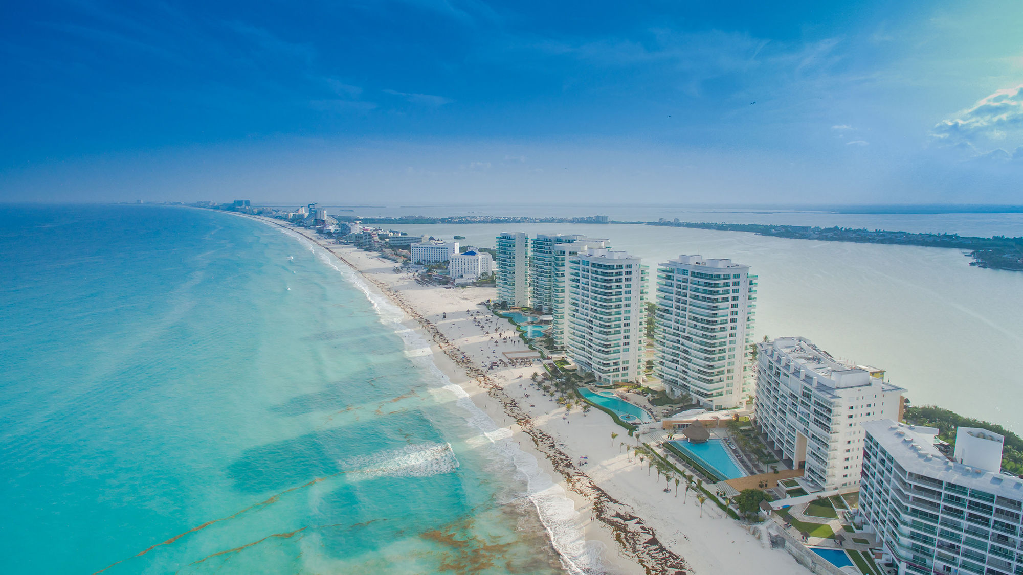 Cancun's hotel zone. From January to May, Cancun saw nearly 1.06 U.S. million visitors, a 5% increase year over year.