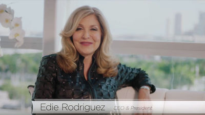Crystal CEO Edie Rodriguez narrates and appears in the luxury travel company's TV ads.