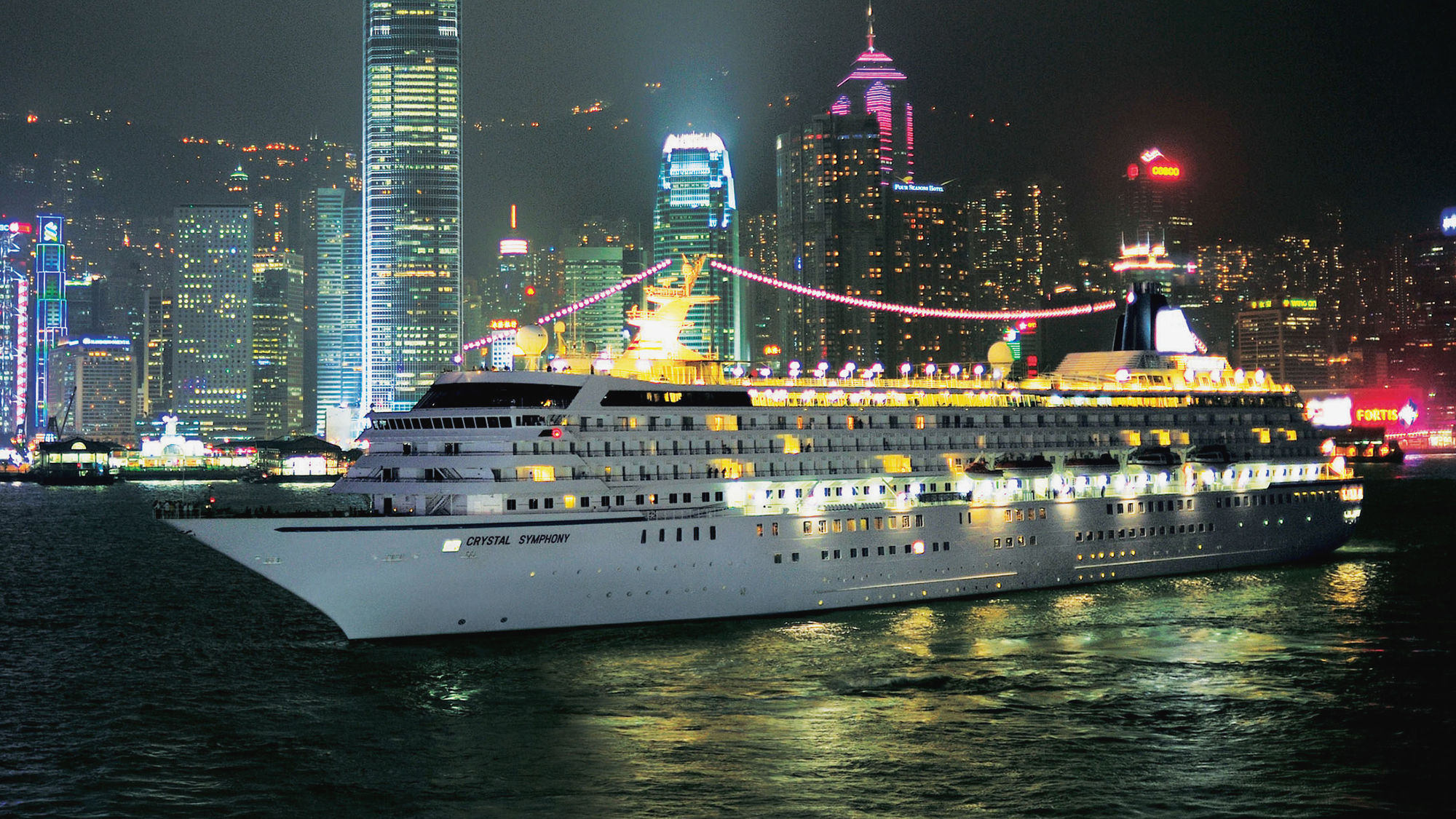 The Crystal Symphony in Hong Kong.