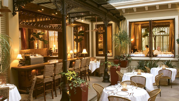 The restaurant at the Grano de Oro hotel in San Jose. The restaurant at the Grano de Oro hotel in San Jose.