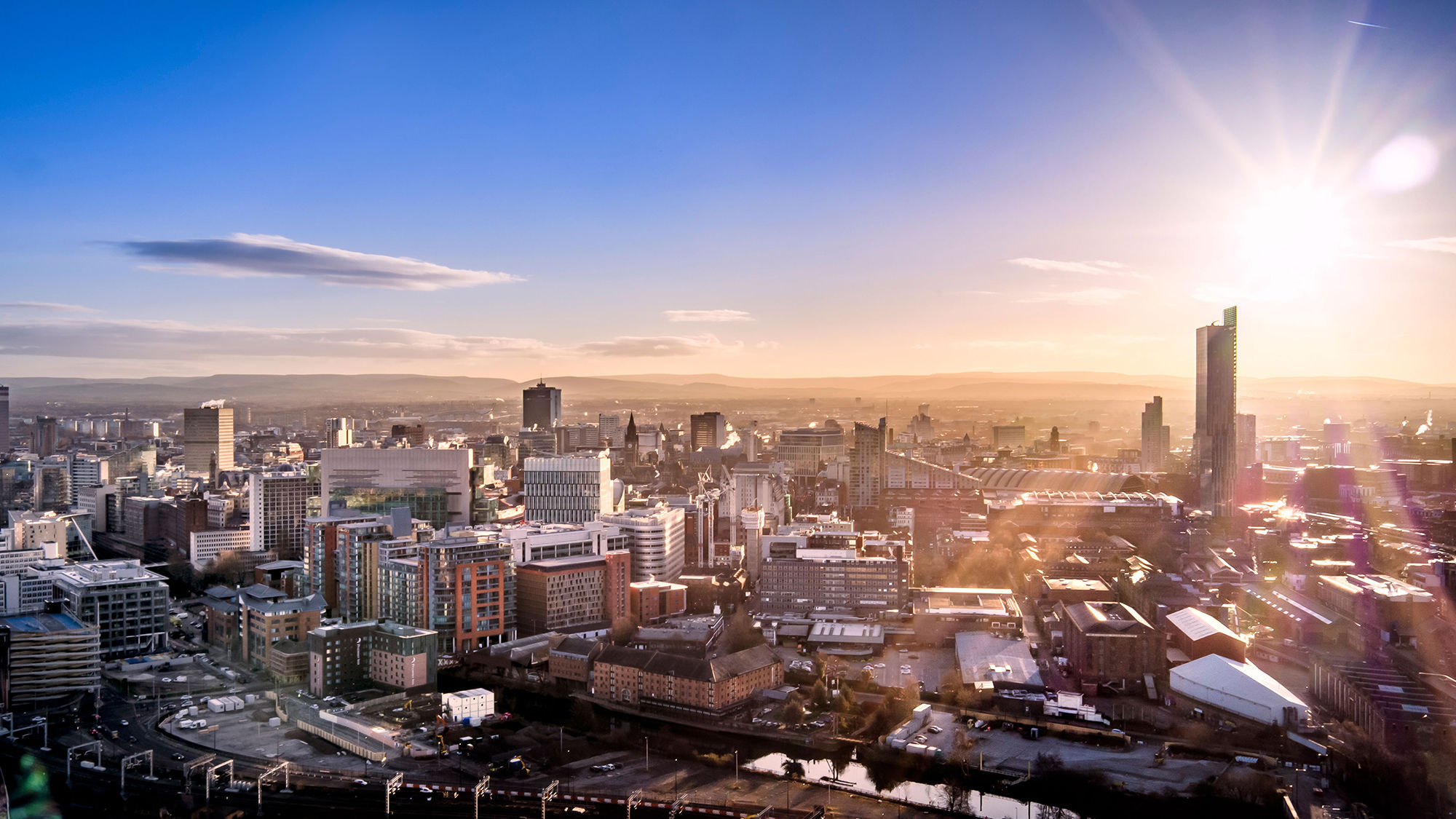 Manchester, England, has experienced a surge in the number of international visitors over the last five years, from about 600,000 to 1.1 million.