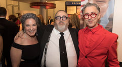 Tzell Travel Group held its 50th anniversary celebration in late October on Ellis Island, co-hosted by Alan Cumming and Sarah Jessica Parker. Pictured here, from left, Tzell president Gail Grimmett, chairman Barry Liben and Alan Cumming. Photos courtesy of Tzell Travel Group