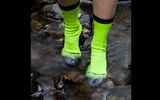 Made for the outdoor activist, Crosspoint Waterproof Crew Socks from Showers Pass are constructed to keep your feet warm and dry while you're engaged in activities such as cycling, running, hiking, sightseeing and other foot-loose pursuits. They owe their virtues to the fact that they feature three layers: a regular sock-like knit exterior; a waterproof, breathable membrane; and a moisture-wicking, antibacterial lining. They come in black and red and in a variety of sizes, from small to XL.