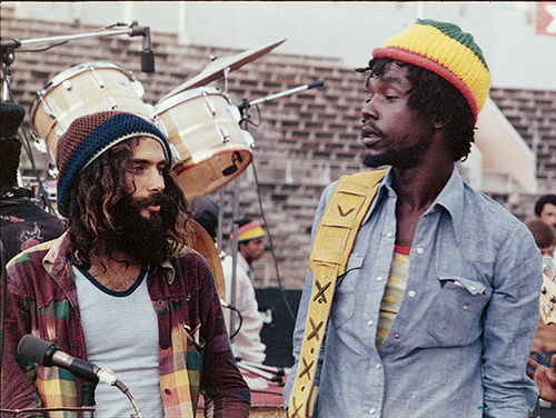 Jaffe, left, with Peter Tosh in 1975; Jaffe produced Tosh's first album, "Legalize It," which was released in 1976. Jaffe, left, with Peter Tosh in 1975; Jaffe produced Tosh's first album, "Legalize It," which was released in 1976.