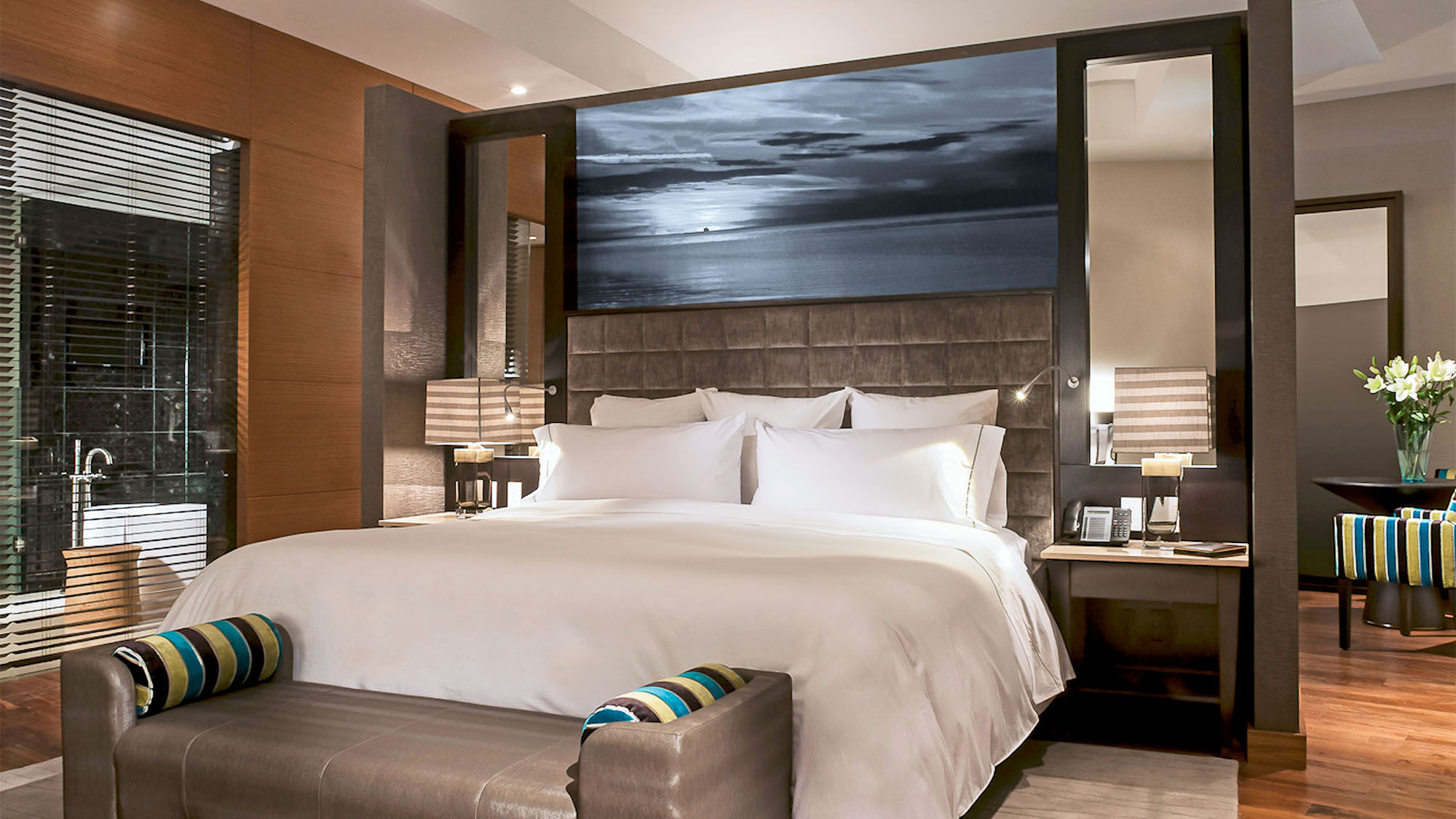 A guestroom at the Live Aqua Cancun, one of 12 La Collecion properties.