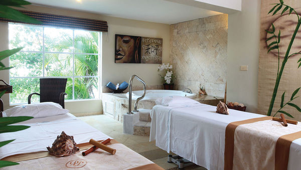 A spa treatment room at the Luxury Bahia Principe Cayo Levantado.