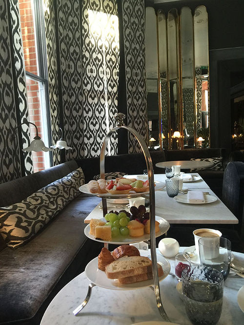 A breakfast platter at The Franklin in London's Knightsbridge district. A breakfast platter at The Franklin in London's Knightsbridge district.