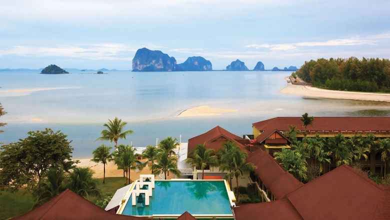 The Anantara Si Kao Resort overlooks the Andaman Sea.
