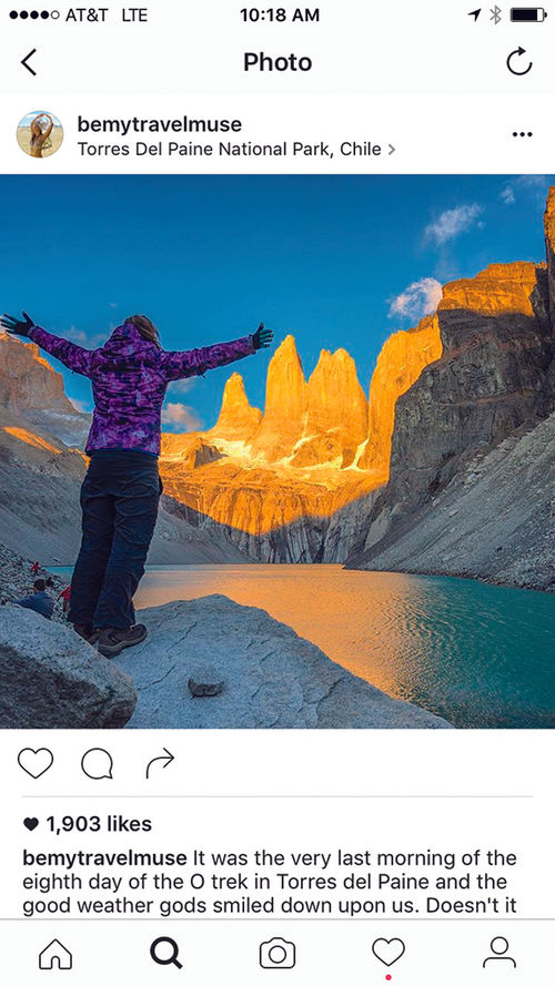 Be My Travel Muse’s Kristin Addis’ Instagram feed is filled with inspirational travel photos.