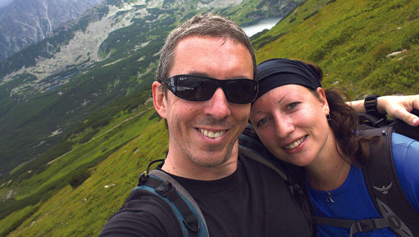 Pete and Dalene Heck, of Hecktic Media marketing firm, hiking in Poland; their company runs social-media marketing campaigns, connecting suppliers or destinations with influencers.