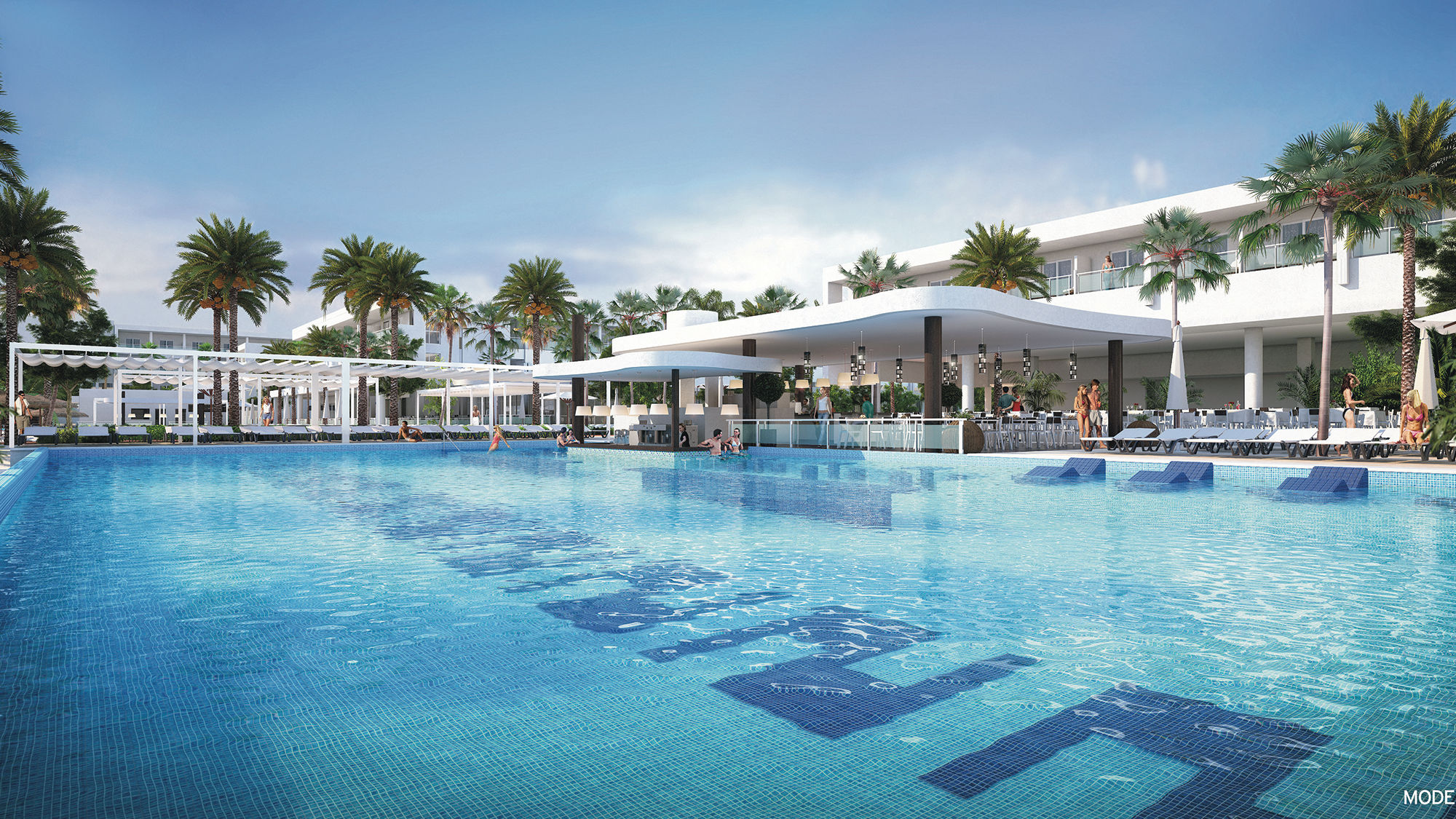 The main pool at the Riu Reggae in Montego Bay.