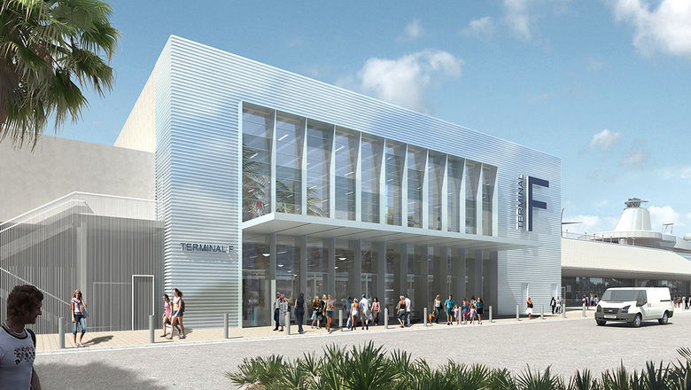 A rendering of PortMiami's expanded and renovated Terminal F.
