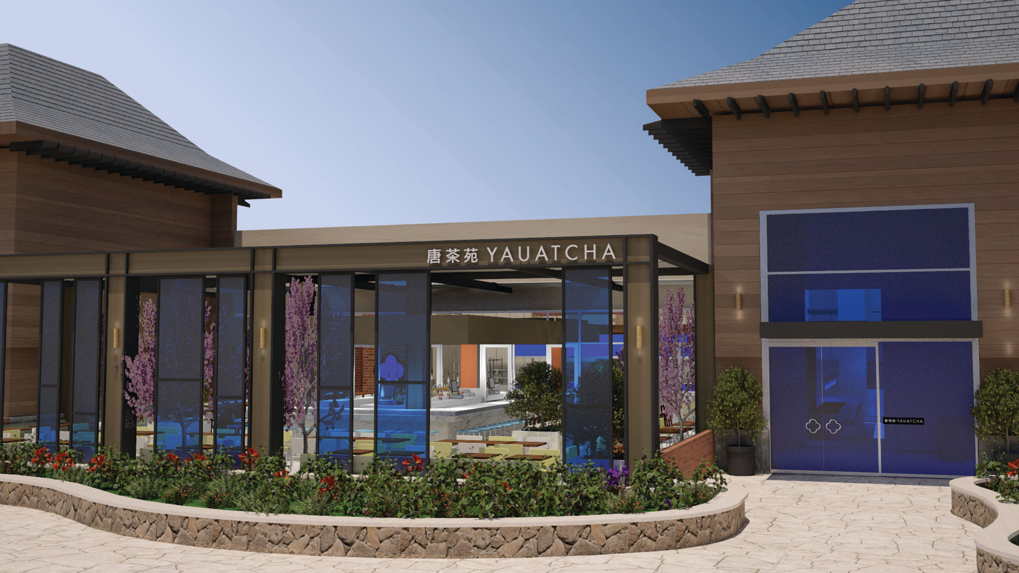 A rendering of Yauatcha, set to open at Waikiki's International Market Place in February.