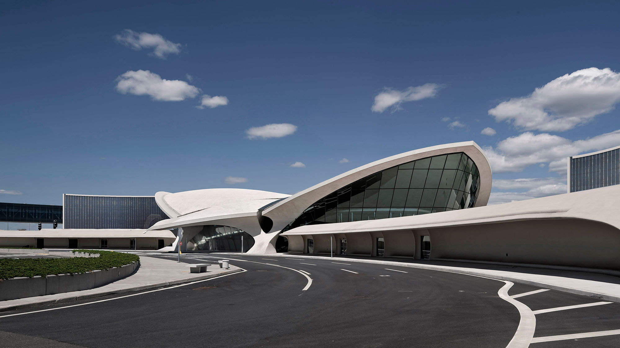 The TWA terminal, which opened in 1962 and closed in 2001, was designed by Finnish architect Eero Saarinen.