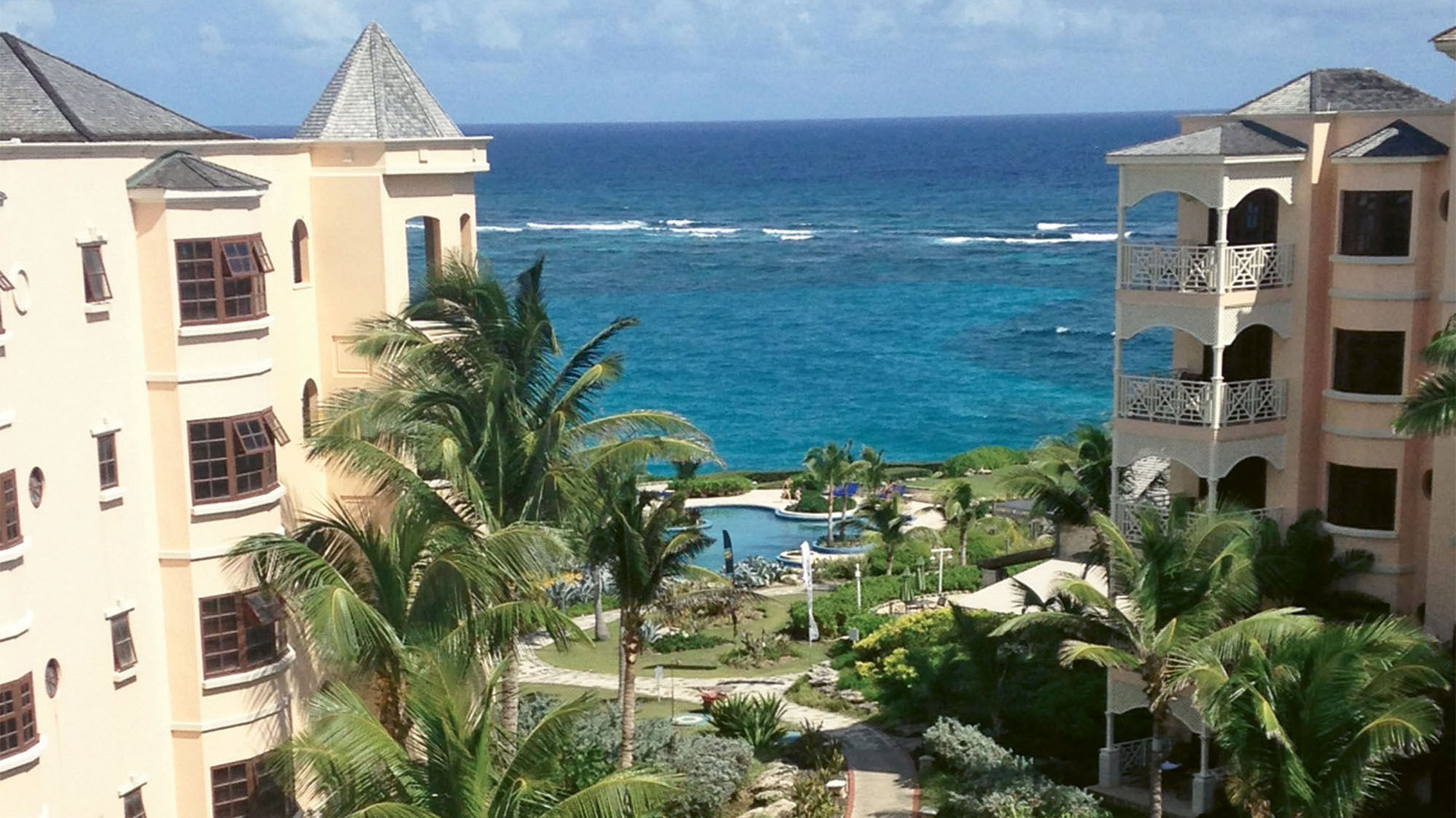 Gardens and lush foliage dot the grounds of the Crane resort in Barbados.