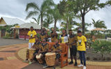 Norwegian Cruise Line spent 31 months building Harvest Caye, a 55-acre private port attraction in southern Belize. When passengers arrive onshore they are greeted by an Afro-Caribbean band playing drums and percussion instruments and singing songs native to the Garifuna, an ethnic sub-group in Belize.