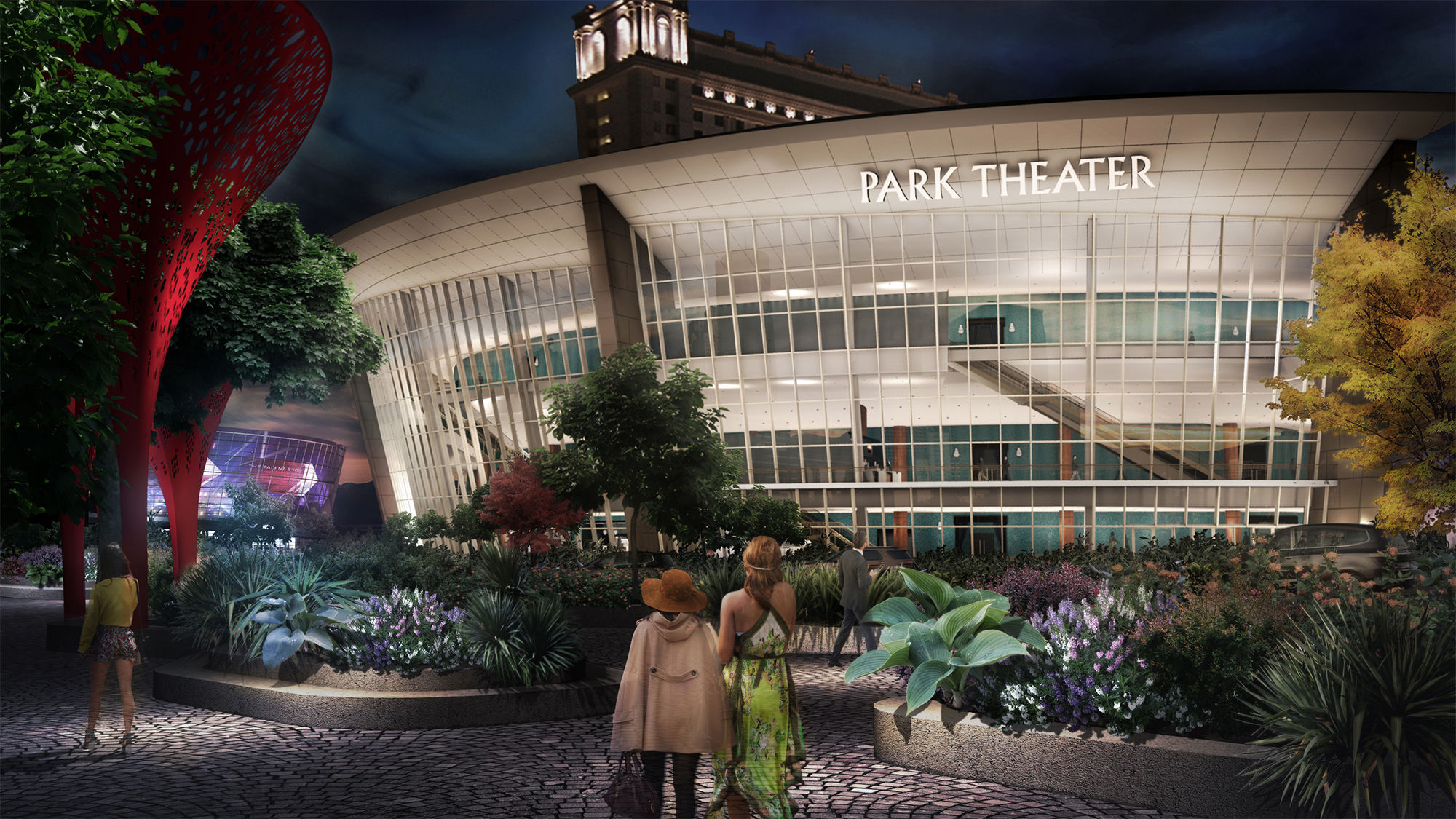 A rendering of the Park Theater, which will debut Dec. 17 with a concert from Stevie Nicks.
