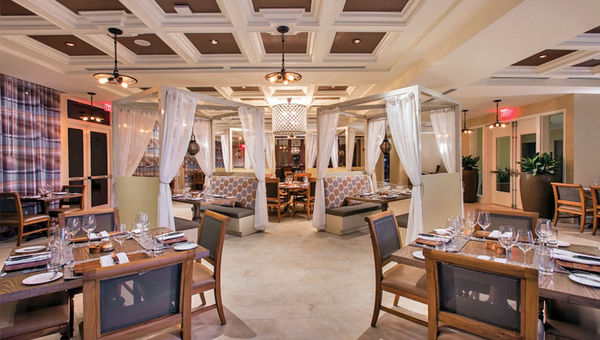 The dinner set-up at La Marea, Playa Largo Resort & Spa's steak house that features dry-aged beef. The dinner set-up at La Marea, Playa Largo Resort & Spa's steak house that features dry-aged beef.
