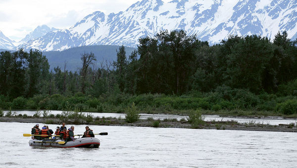 A float trip on the Chilkat River near Haines. A float trip on the Chilkat River near Haines.