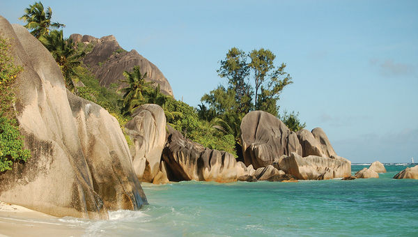 Anse Source d’Argent beach on La Digue. Anse Source d’Argent beach on La Digue.