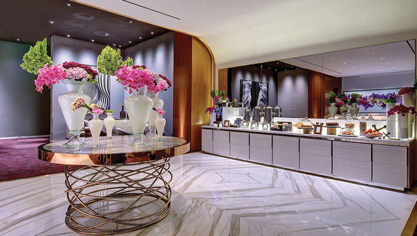 The Aria Tower Suites concierge lounge. The Aria Tower Suites concierge lounge.
