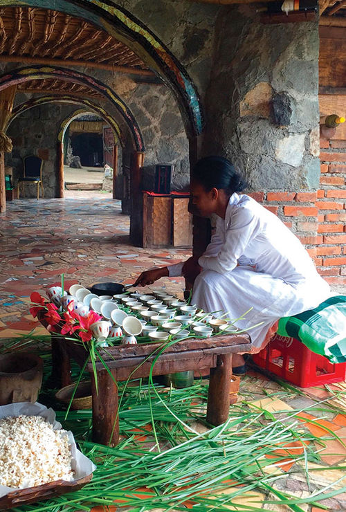 A traditional coffee ceremony at the Kuriftu Resort and Spa in Debre Zeit, Ethiopia. A traditional coffee ceremony at the Kuriftu Resort and Spa in Debre Zeit, Ethiopia.