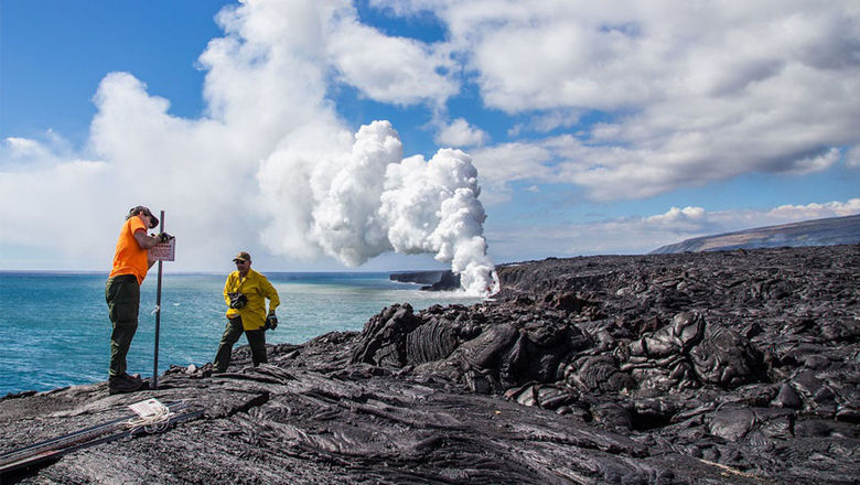 After a viewing platform collapsed on New Year's Eve, the National Park Service installed a new platform.