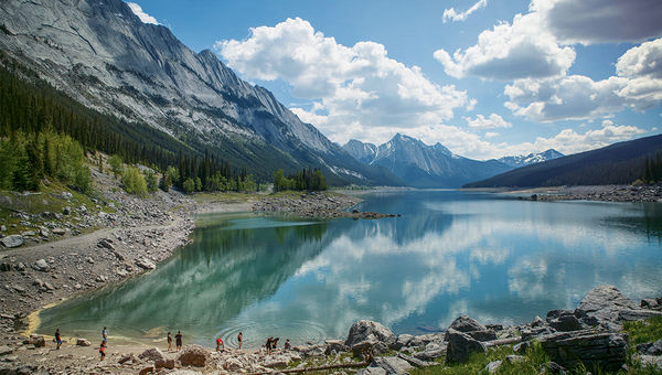Canadian national parks are offering free admission this year in honor of the country's 150th birthday. Pictured, Jasper National Park in Alberta. Canadian national parks are offering free admission this year in honor of the country's 150th birthday. Pictured, Jasper National Park in Alberta.