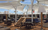 The Retreat is an area of private cabanas for rent on the Seabourn Encore.