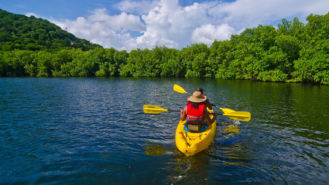 Kayaking in Grenada.