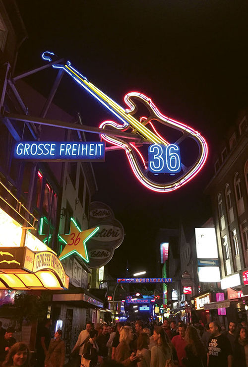 Grosse Freiheit 36, a Reeperbahn music venue where the young Beatles performed regular shows.