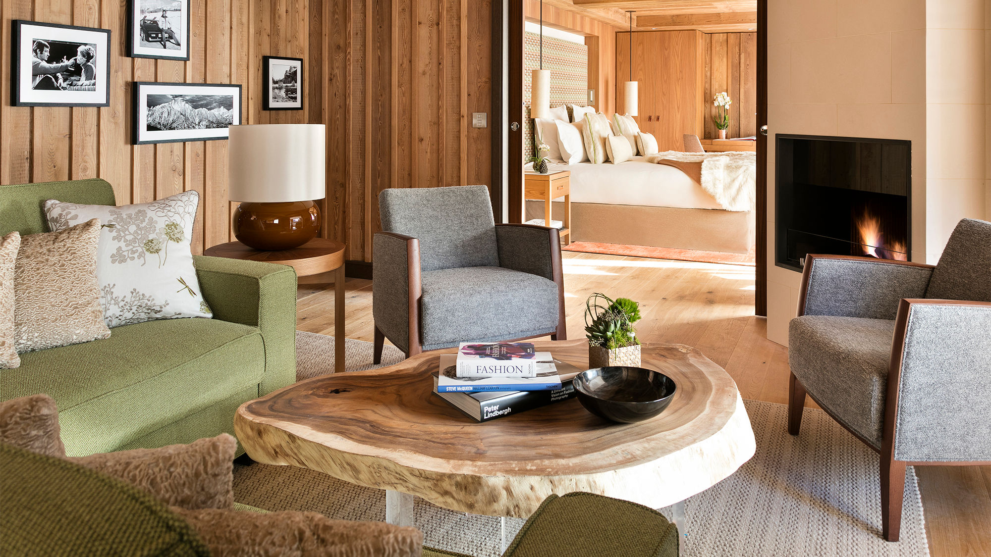 A suite at the Hotel Barriere les Neiges.