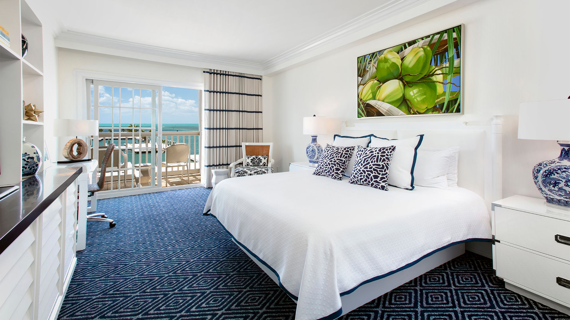 A suite at Oceans Edge Key West Hotel & Marina on Stock Island.