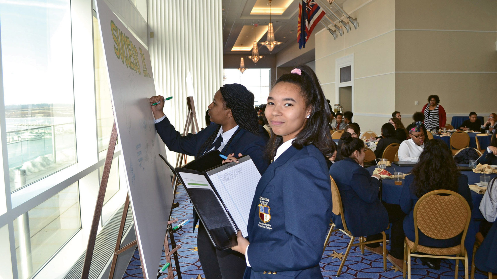 Academy of Hospitality and Tourism students from Washington at the launch of NAF’s Success for Youth program.