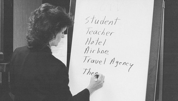 An instructor at NAF’s annual professional development conference in Chicago in 1993. An instructor at NAF’s annual professional development conference in Chicago in 1993.