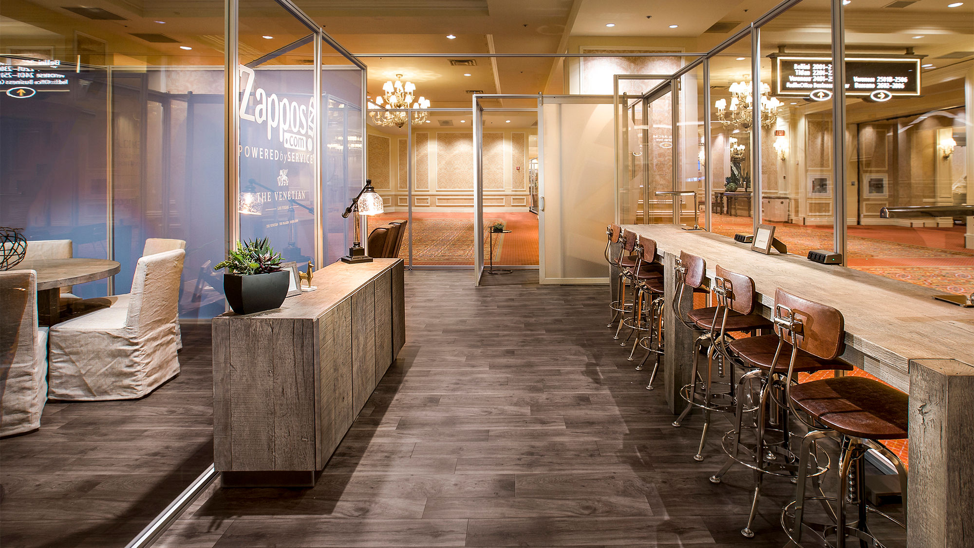 The Venetian and the Palazzo launched a new co-working lounge in partnership with Zappos inside the Congress Center on Jan. 2.