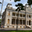 Iolani Palace in Honolulu was the last seat of the Hawaiian royal family and also served as the center for state government for many years.