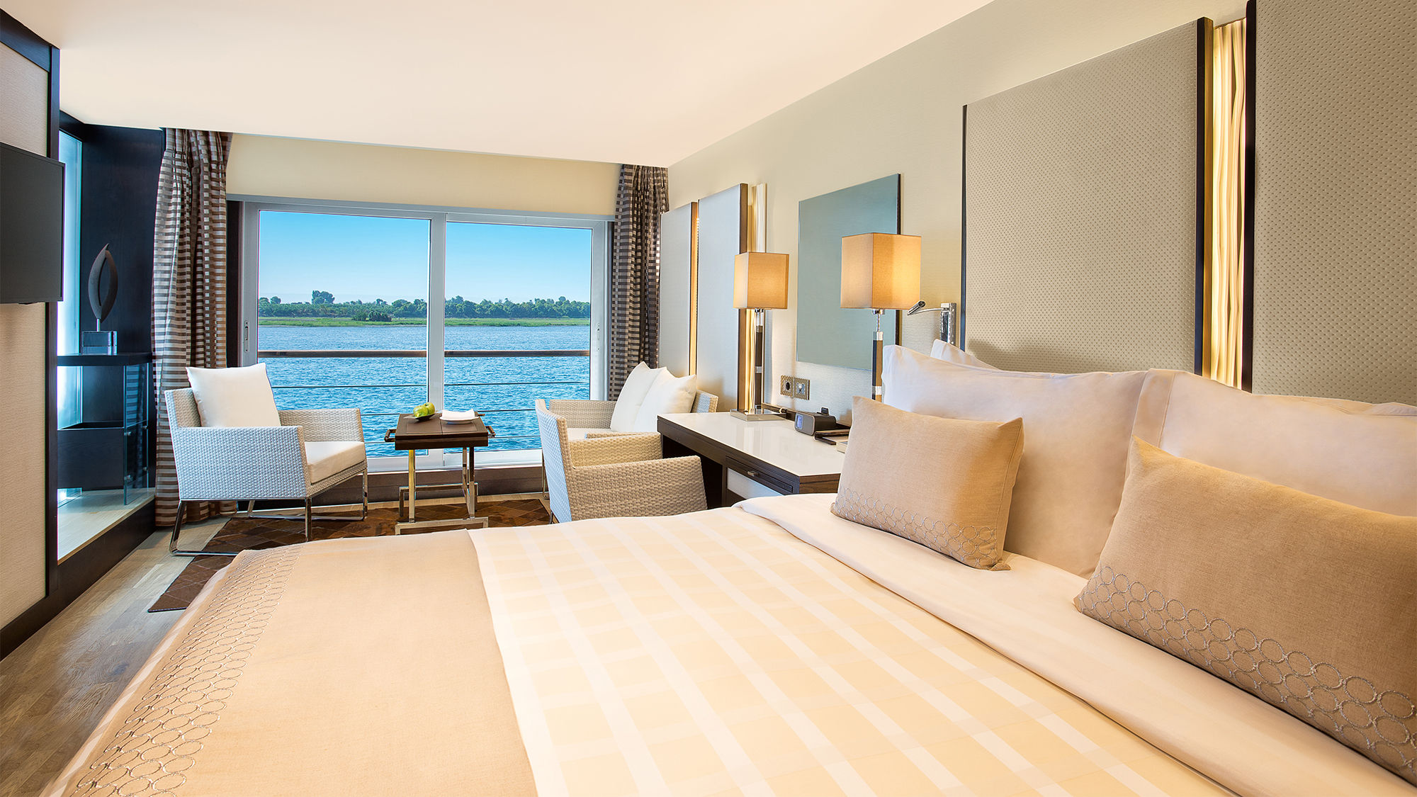 A cabin on the Oberoi Philae.