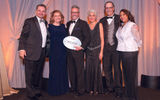 John Caldwell of MLT Vacations, Tammy Heitsman of Delta Vacations, Bruce Shulman of Travel Weekly and Loredana Costantino, Steve Diggelmann and Twila Fortner of Delta Vacations.
