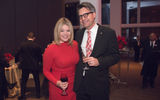 Annie Fitzsimmons of Virtuoso and Alex Herrmann of Switzerland Tourism.