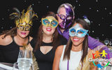 The Incentives and Meetings Expo, hosted by the AMResorts Meetings & Incentives team and Amstar DMC at Breathless Riviera Cancun Resort & Spa, concluded with a Venetian Feast masquerade dinner. Among the masked revelers were, from left, Veronica Guzman, director of sales, Amstar Los Cabos; Beatriz Llerena, group sales manager, Secrets Cap Cana; Mark Jordan, director of sales, Amstar Punta Cana; and Grisel Cordones, group sales manager, Secrets Montego Bay.