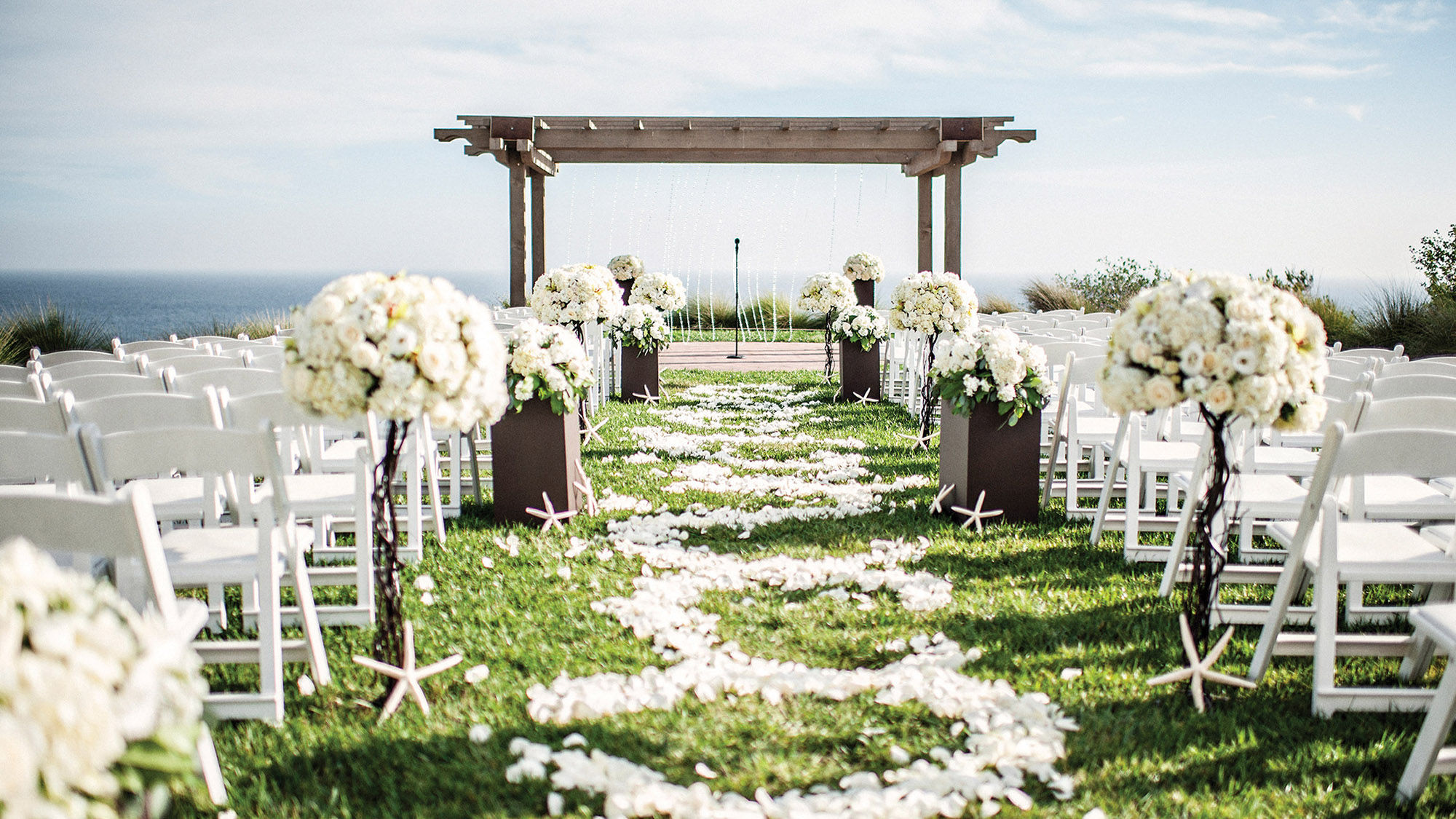 The Catalina Point venue offers a private terrace and lawn.