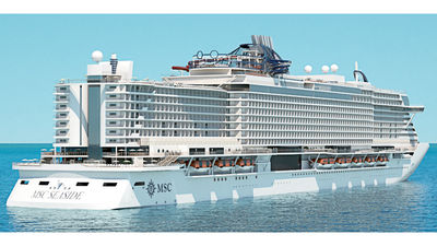 Despite its size, MSC Seaside's design connects guests with the ocean