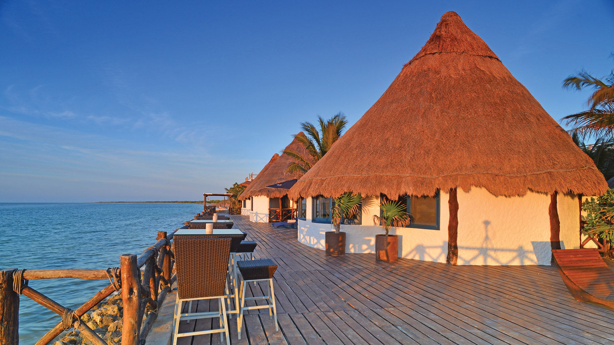 The bungalow suites at Las Nubes hotel on Isla Holbox.